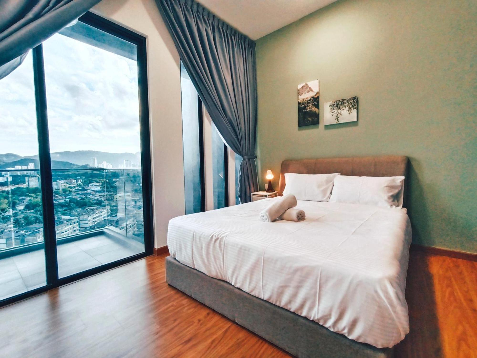New 2Br Georgetown Warm And Lovely Homestay 10Pax-无敌美景两房民宿 Beacon Executive Suite Zewnętrze zdjęcie