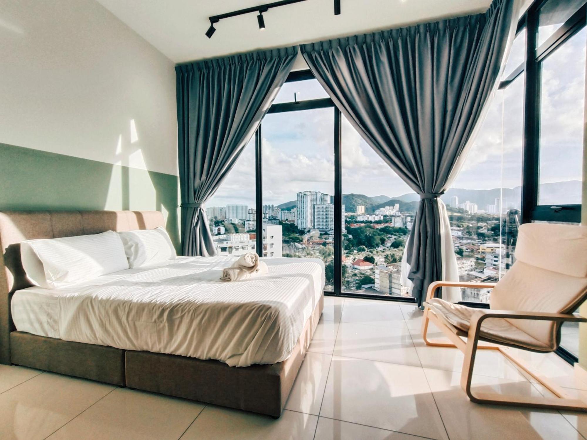 New 2Br Georgetown Warm And Lovely Homestay 10Pax-无敌美景两房民宿 Beacon Executive Suite Zewnętrze zdjęcie