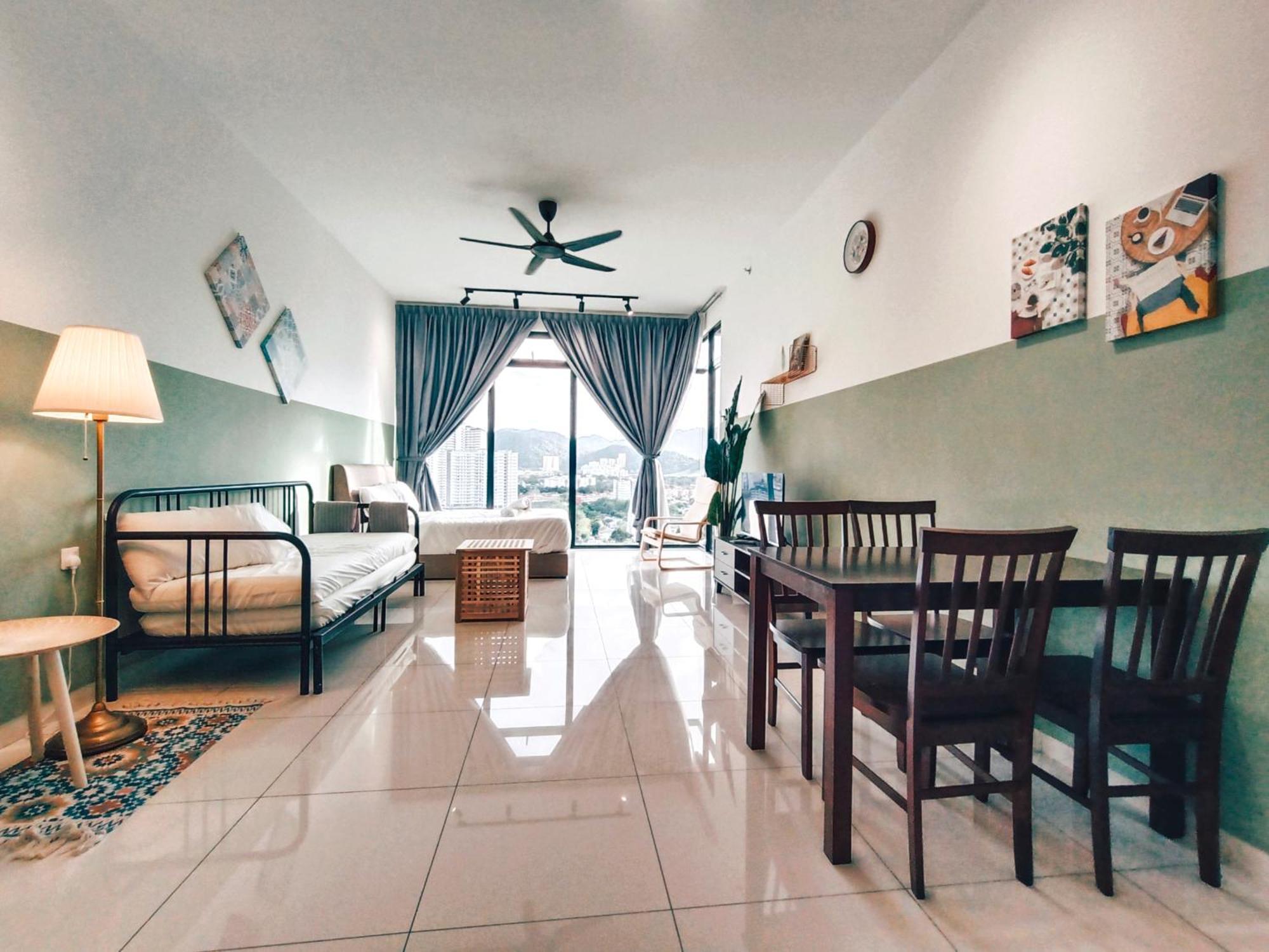 New 2Br Georgetown Warm And Lovely Homestay 10Pax-无敌美景两房民宿 Beacon Executive Suite Zewnętrze zdjęcie