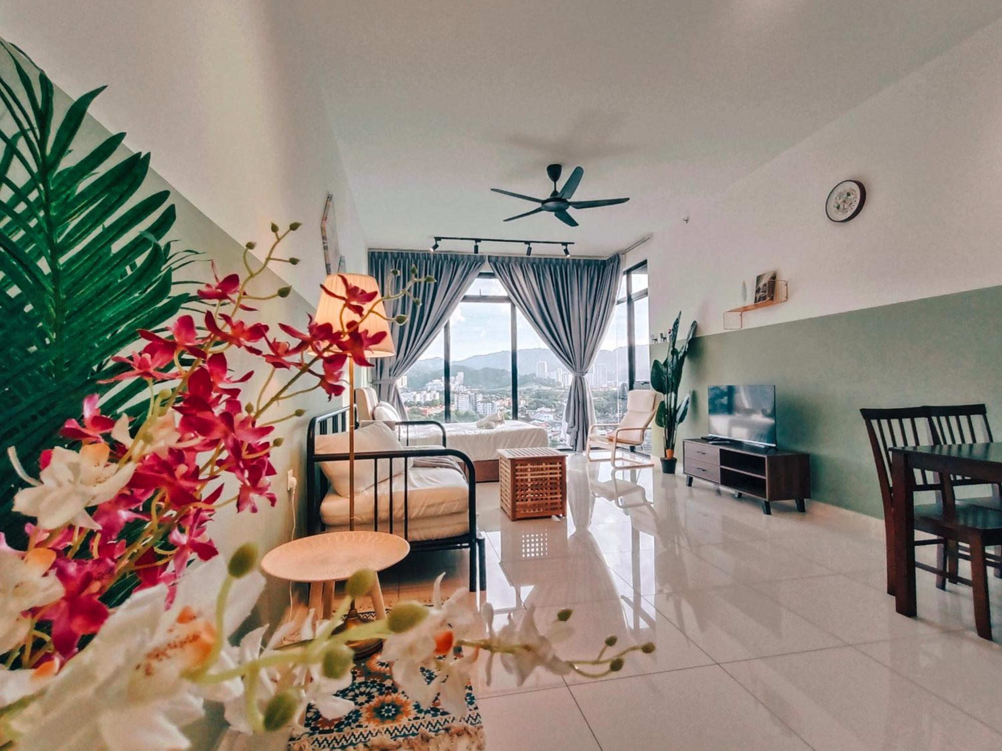 New 2Br Georgetown Warm And Lovely Homestay 10Pax-无敌美景两房民宿 Beacon Executive Suite Zewnętrze zdjęcie