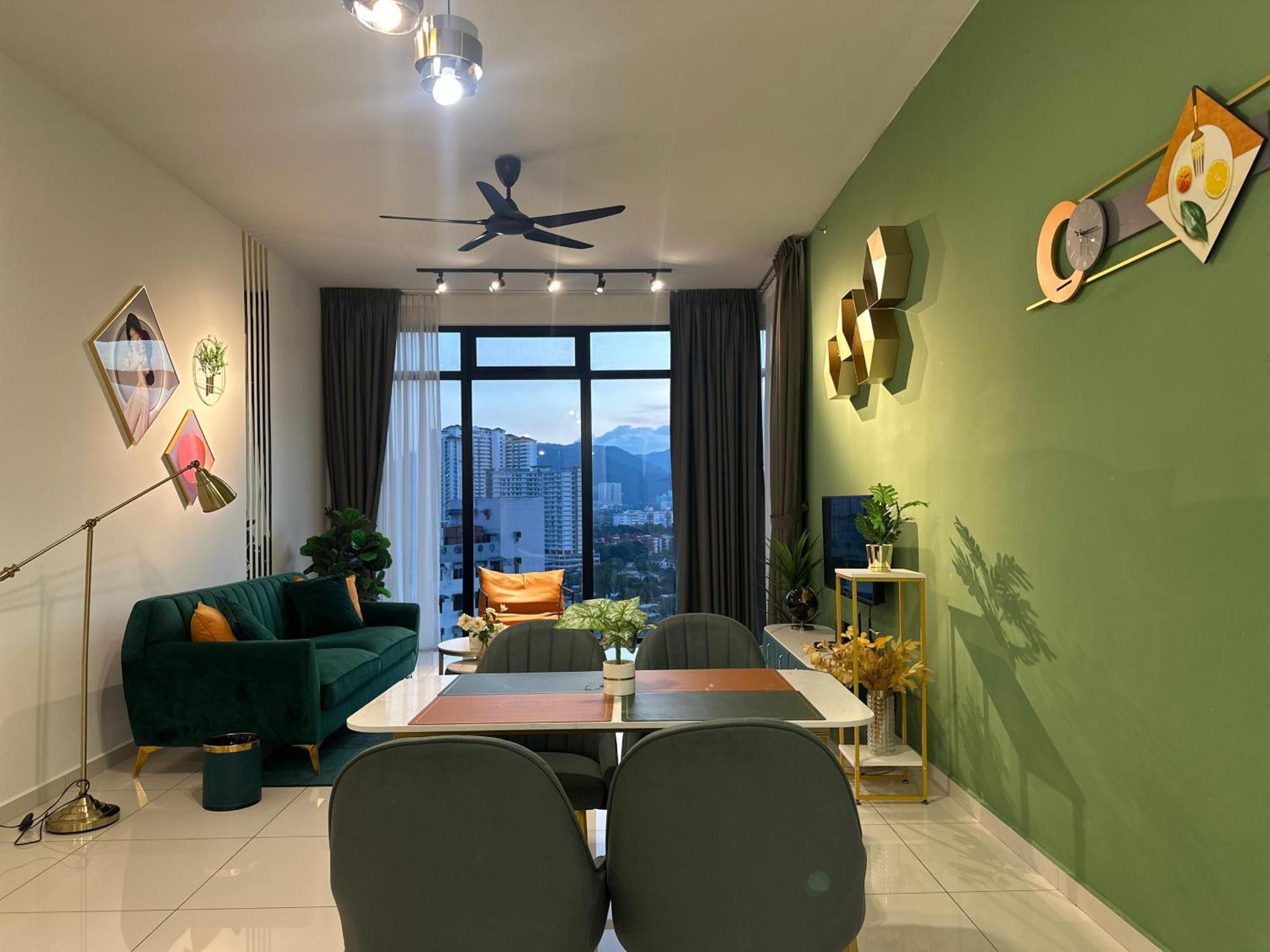 New 2Br Georgetown Warm And Lovely Homestay 10Pax-无敌美景两房民宿 Beacon Executive Suite Zewnętrze zdjęcie
